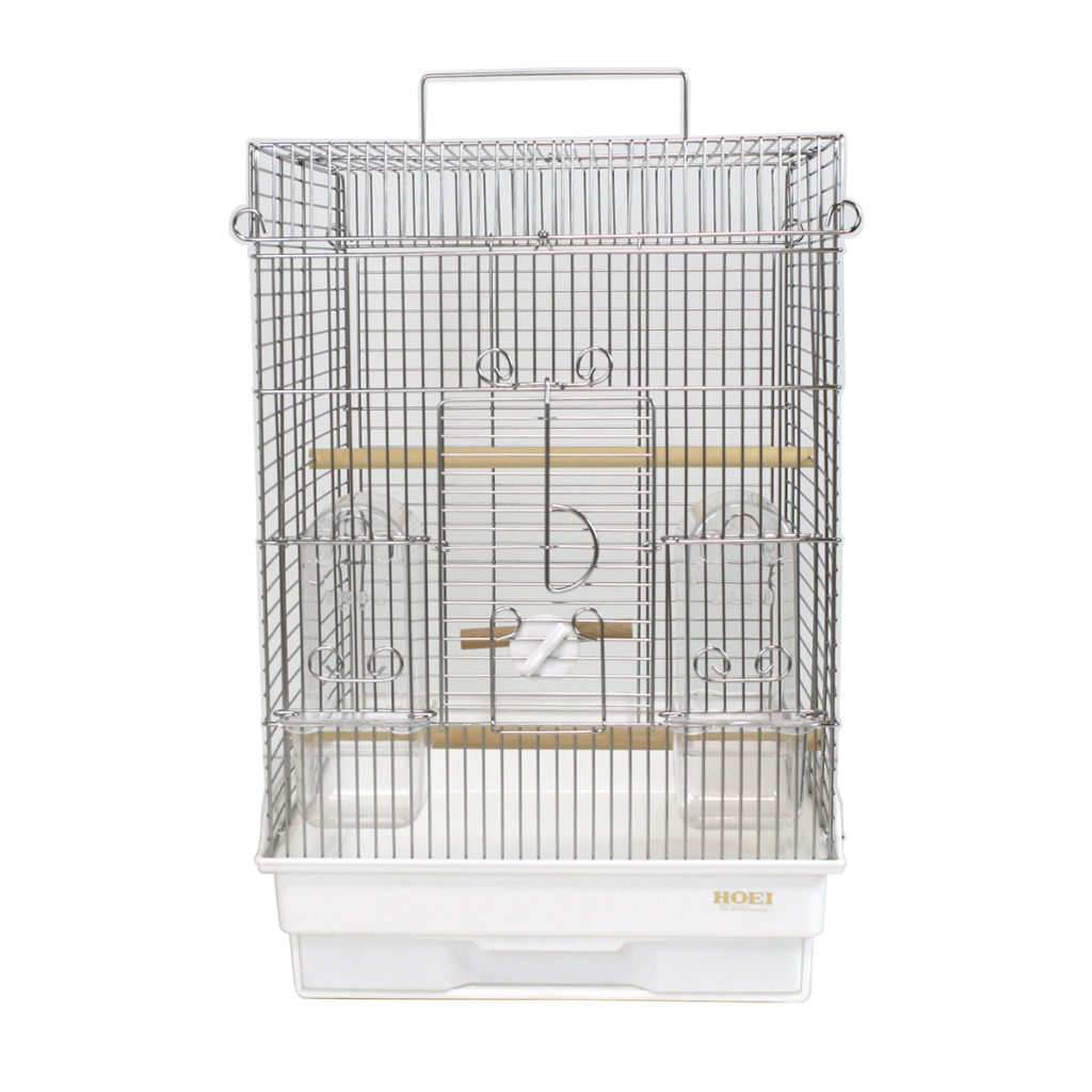 鳥かご、HOEI社の３５手のり横あみステンレス。